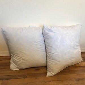 Feather down pillow inserts